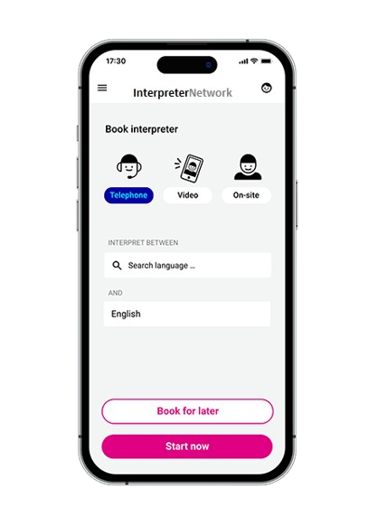 Interpreter Network App Image